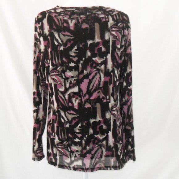 Axcess Women's XL Purple & Black Pullover Top - Picture 5 of 7